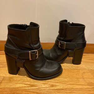 All Saints Jules Heeled Motorcycle boots